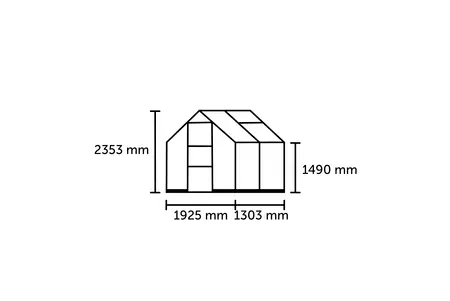 ICON 6 · 2.5 m² (6' x 4') Green w/4 mm polycarbonate